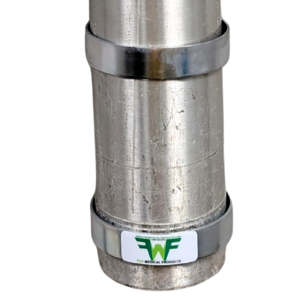 FWF Oxygen Permanent Wall Mount for 1 (D OR E Style) Cylinder Diameter 4.3" Made in USA