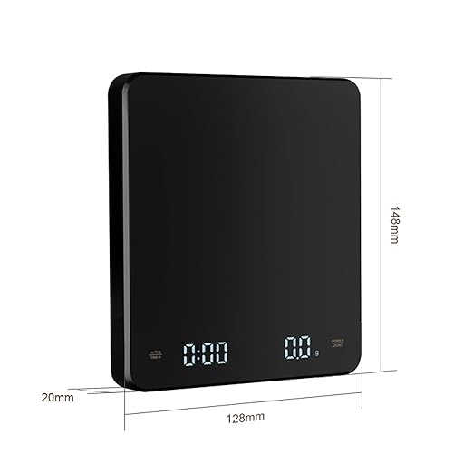 Digital Kitchen Scales - Chargeable LED Display Food Scale, Digital Kitchen Food Weight Scale for Baking, Coffee and Cooking with Ounces, Milliliter and Grams, Maximum Weight 6.6lb