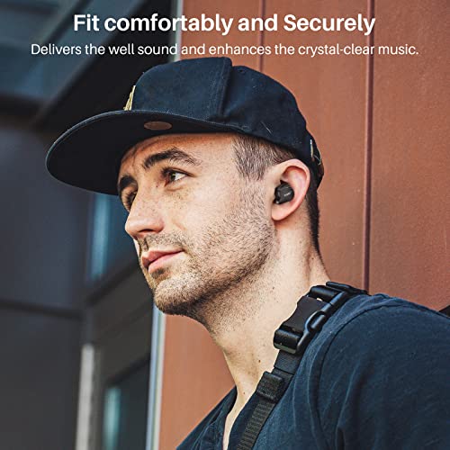 TOZO T18 Wireless Earbuds Bluetooth Headphones 5.3, IPX8 Waterproof Ear Buds, 4 Mic Clear Call Long Playtime with LED Digi...