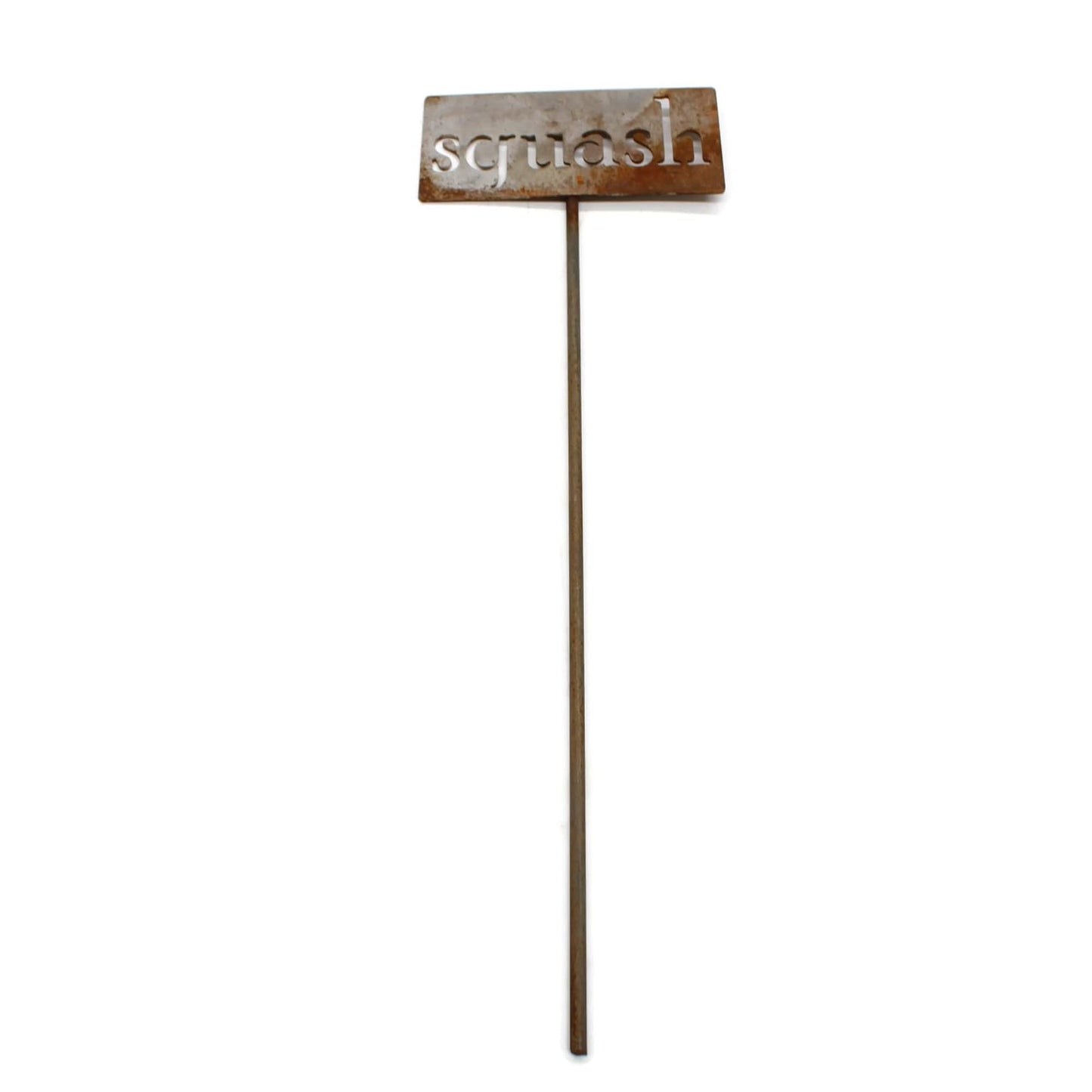 Classic Metal Garden Markers 19 Inches Tall (squash, Naturally Rusted)