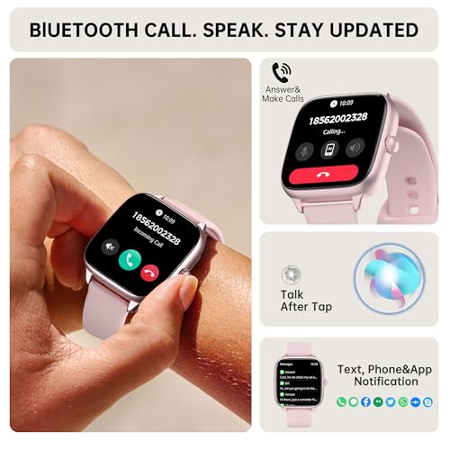 JYUAJOI Health Fitness Tracker (Answer/Make Calls), Smart Watch with 24/7 Heart Rate Monitor, Activity Tracker with Blood ...