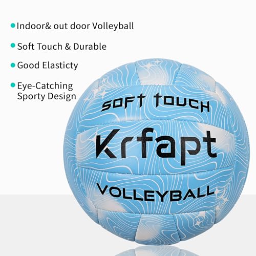 Volleyball - Beach Volleyball Official Game Ball Size 5 for Youth & Adults (Ages 8-12) - Soft Touch Waterproof for Indoor...