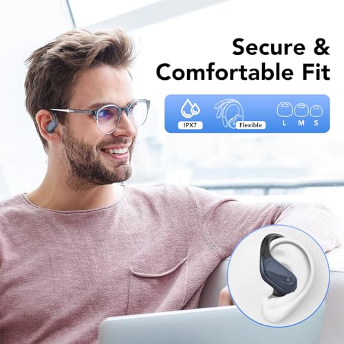 Ear buds Wireless Earbuds Bluetooth 5.3 Headphones 60hrs Playtime with Digital Display Sports Wireless Headphones with Ear...