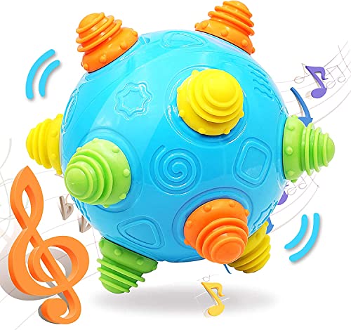 VANLINNY NEW Bumble Ball for Babies,Crawling Sensory Toys for Toddlers,Baby Music Shake Preschool,Dancing Interactive Soun...