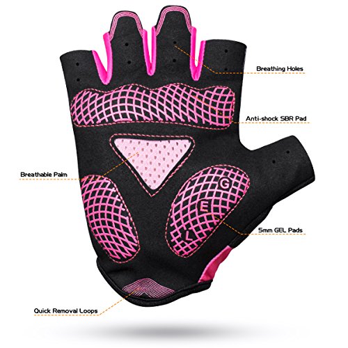 VMFTS Cycling Gloves Gel Pading Sporting Glove Fingerless and Full Finger Gloves for Fitness Weightlifting Racing Training...