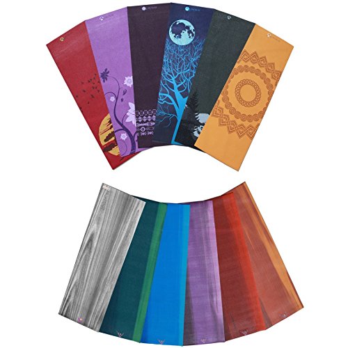 AURORAE Classic/Printed Extra Thick and Long Yoga Mat. Slip Free Rosin included