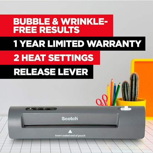 Scotch Thermal Laminator, 2 Roller System for a Professional Finish, Use for Home, Office or School, Suitable for use with...