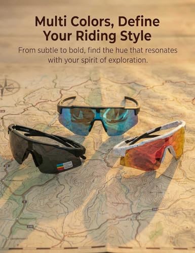 BangLong Polarized Sports Sunglasses for Men Women - UV400 Protection Sun Glasses for Cycling Running Baseball Fishing Hiking