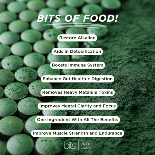 RECOVERYbits - Organic Chlorella Tablets - Plant-Based Algae Superfood - Chlorophyll - Cracked Cell Wall - Energy - Immune...