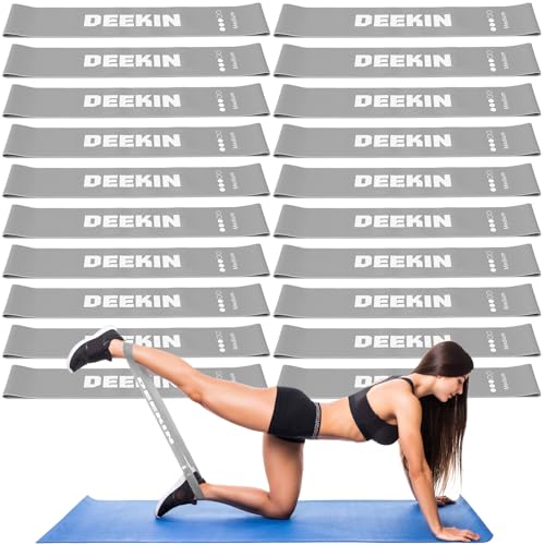 DEEKIN 20 Pcs Resistance Bands Bulk Loop Resistance Exercise Bands for Working Out Stretch Yoga Starter Set Elastic Exerci...