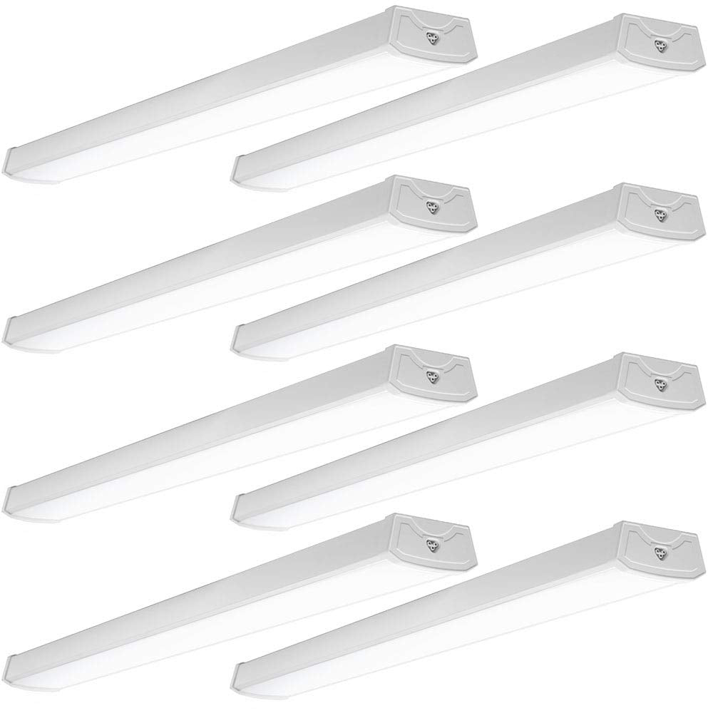 Sunco Lighting LED Garage Ceiling Lights, 8 Pack, 3500 LM, 40W=300W, 5000K Daylight, Hardwired, Model SHW-40W-