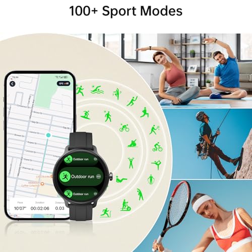 Smart Watch for Men Women(Answer/Make Calls), Smartwatch Built-in AI Voice, 1.27" HD Fitness Tracker with Heart Rate/Slee...