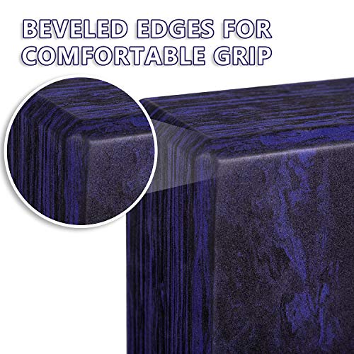 Ewedoos Yoga Blocks 2 Pack Eco Friendly Yoga Block High-Density Non-Slip Yoga Block Set for Yoga Pilates