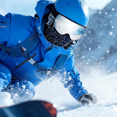 JQF Gear Ski Goggles OTG Snow/Snowboard Goggles Snowboarding Goggles Over Glasses Ski Goggle for Men Women Adult