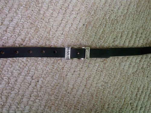 Fender Standard Vintage Guitar Strap, Black Leather