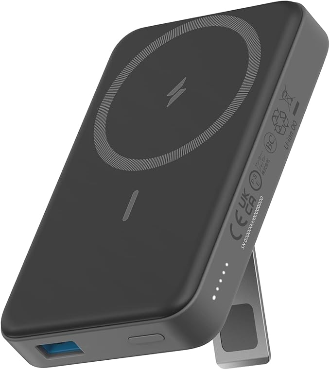 Anker 633 Magnetic Battery, 10,000mAh Foldable Wireless Portable Charger, 20W USB-C Power Delivery Power Bank with Stand, ...