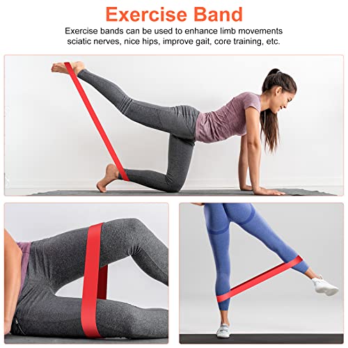 5 in 1 Foam Roller Set: Trigger Point Roller, Yoga Stick, Massage Ball, Fitness Stretching Strap, Carrying Bag, Towel for ...