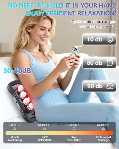UFFAE 16-Head Massage Gun, Deep Tissue Percussion Massager with 9 Modes & 9 Intensities, 2600mAh Battery Back Bassager for...