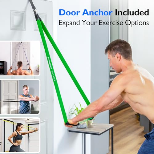 FitBeast Resistance Bands Set, Pull Up Assist Bands for Strength Training, Powerlifting, Muscle Toning, Yoga, Mobility Exe...