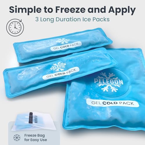 Knee Ice Pack Wrap (1 Pack) - Adjustable Ice Pack for Knees Surgery, Replacement, Arthritis Pain, ACL, Sports Injuries, Po...