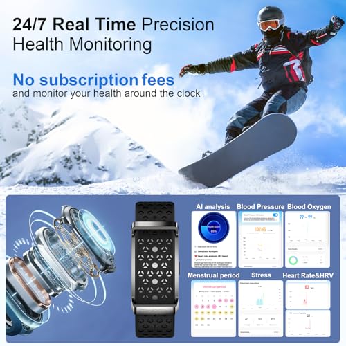 Giwbeiv Smart Bracelet for Men Women,24/7 Activity & Fitness Trackers Band,Sleep Tracking/Heart Rate/Blood Pressure/ SpO2/...