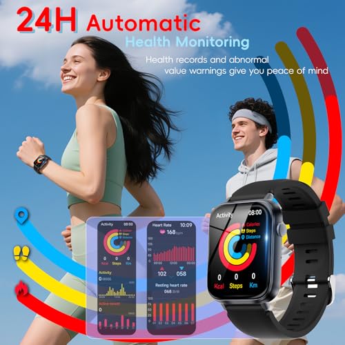Smart Watch for Men Women Answer/Make Call, 1.85" HD Fitness Tracker with 24/7 Heart Rate & Sleep Monitor, 110+ Sports Mod...