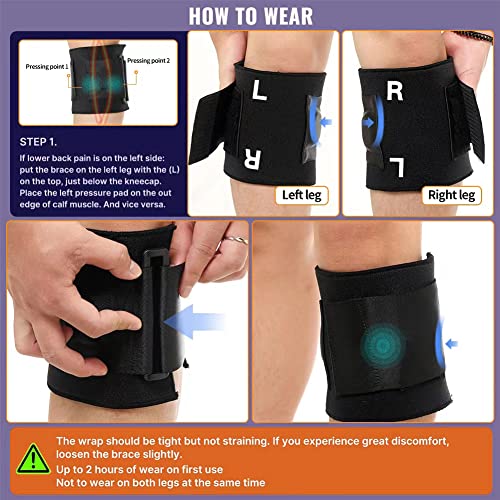 BFHB Active Plus Sciatica Pain Relief Brace For Sciatic Nerve Pain, Lower Back, & Hip, Black Brace for Sciatica As Seen On...