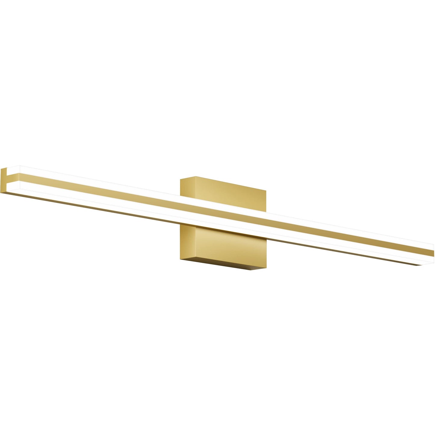 Solfart Dimmable Led Bathroom Vanity Light Fixture 31.9 Inch Golden Aluminum Over Mirror