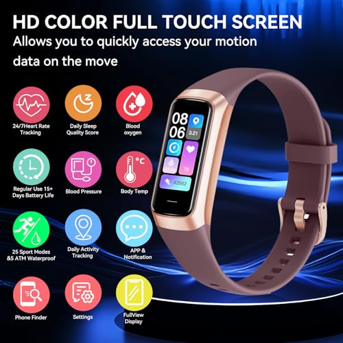 YANFITT Fitness Tracker Smart Watch for Men Women, Heart Rate Blood Oxygen Sleep Monitor, 20+ Sports Modes, Step Activity ...