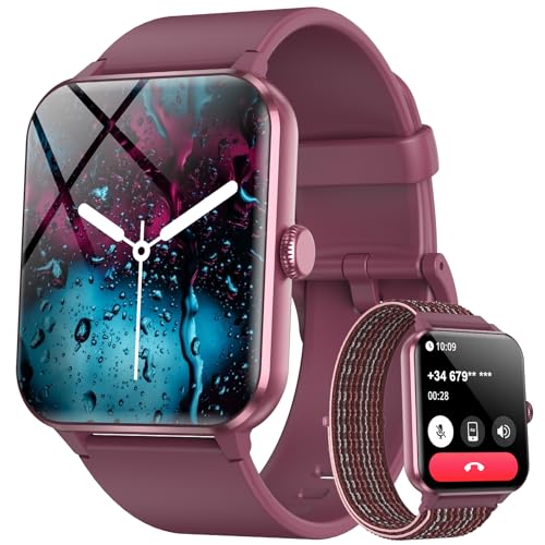 Blackview 2026 Fitness Tracker (Answer/Make Calls), Smart Watch for Men and Women with Heart Rate/SpO2/Sleep Monitor/2 Str...