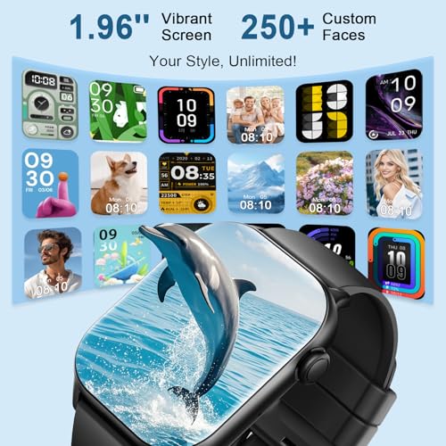 Smart Watch for Men Women(Answer/Make Calls), 1.95"HD 2025 New Smartwatches with Heart Rate/Sleep Monitor/Pedometer, Fitne...