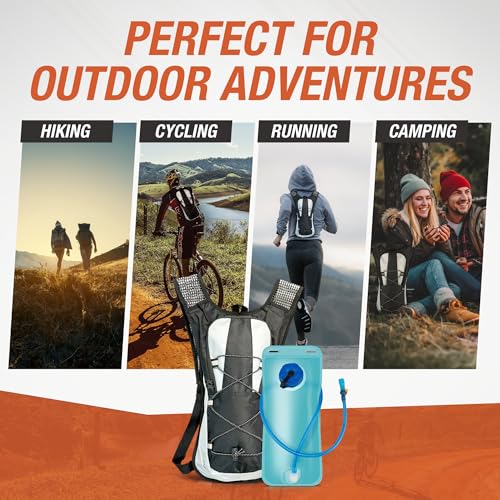 Military-Grade Hydration Backpack, 3L Water Reservoir Pack with Insulated Flow Tube, Tactical Outdoor Gear for Hiking Camp...