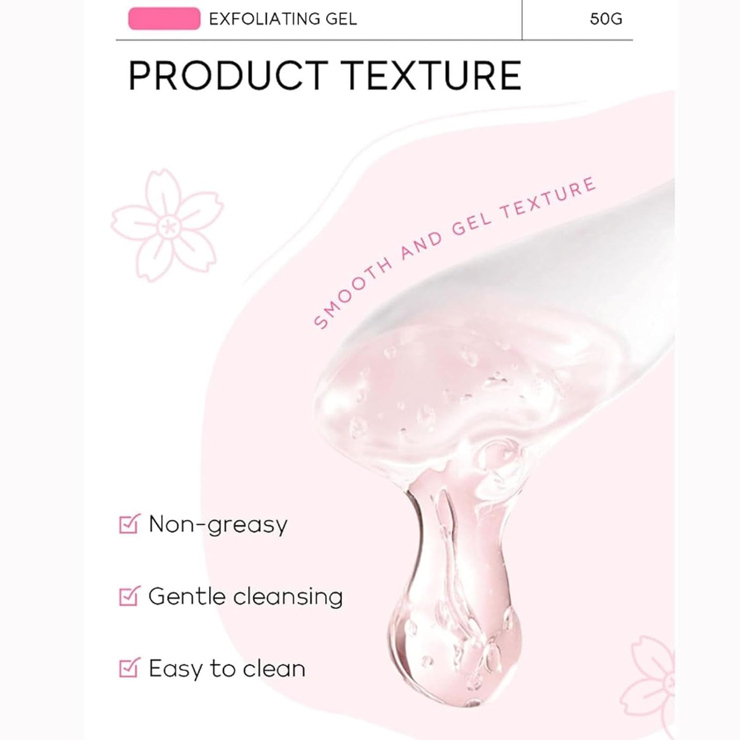 Purifying Exfoliating Gel, Face and Body Exfoliating Scrub Gel, Deep Cleansing Moisturizing Facial Exfoliator for All Skin Types