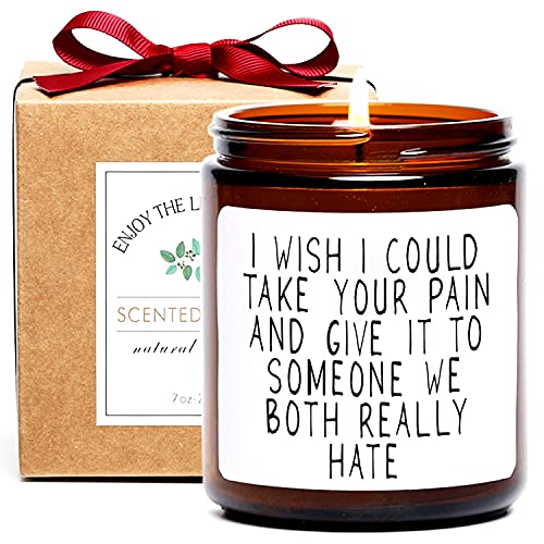 Get Well Gifts for Women, Take Your Pain Candle,Get Well Soon Gift for Women After Surgery,Funny Present for Her,Inspirati...