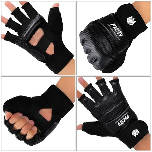 FitsT4 Sports Half Mitts MMA UFC Training Boxing Punch Bag Martial Arts Gloves