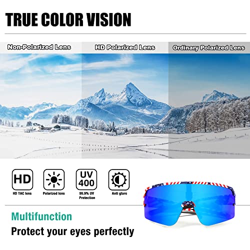 AVV Polarized cycling glasses sports sunglasses,UV400 Protection Fishing Driving running baseball sunglasses for men women