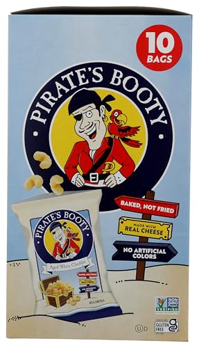 PIRATE BRANDS Aged White Cheddar Rice & Corn Puffs 10pk, 5 OZ