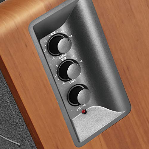 Edifier R1280Ts Powered Bookshelf Speakers - 2.0 Stereo Active Near Field Monitors - Studio Monitor Speaker - 42 Watts RMS...