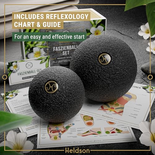 HELDSON® EPP Fascia Massage Balls Set [6cm & 8cm] – Trigger Point Massage Ball for Back, Feet & Neck – Deep Tissue Muscle ...