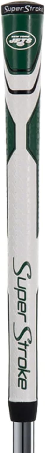SuperStroke NFL Golf Club Grip, Standard Size, Black, Rubber, Textured