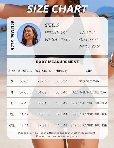 AI'MAGE Bikini Sets for Women High Waisted Two Piece Bathing Suit Tummy Control Swimsuits Halter Color Block Swimwear 2025