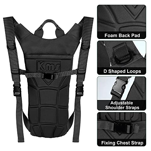 Outplea Tactical Hydration Pack Backpack with 3L Water Bladder for Men, Leakproof Military Rave Water Backpack for Running...