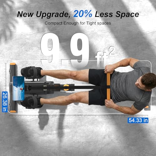 2026update Magnetic Rowing Machines for Home,Rower Machine with 16 Levels,Powerful Silent Magnetic Resistance,350lbs Weigh...