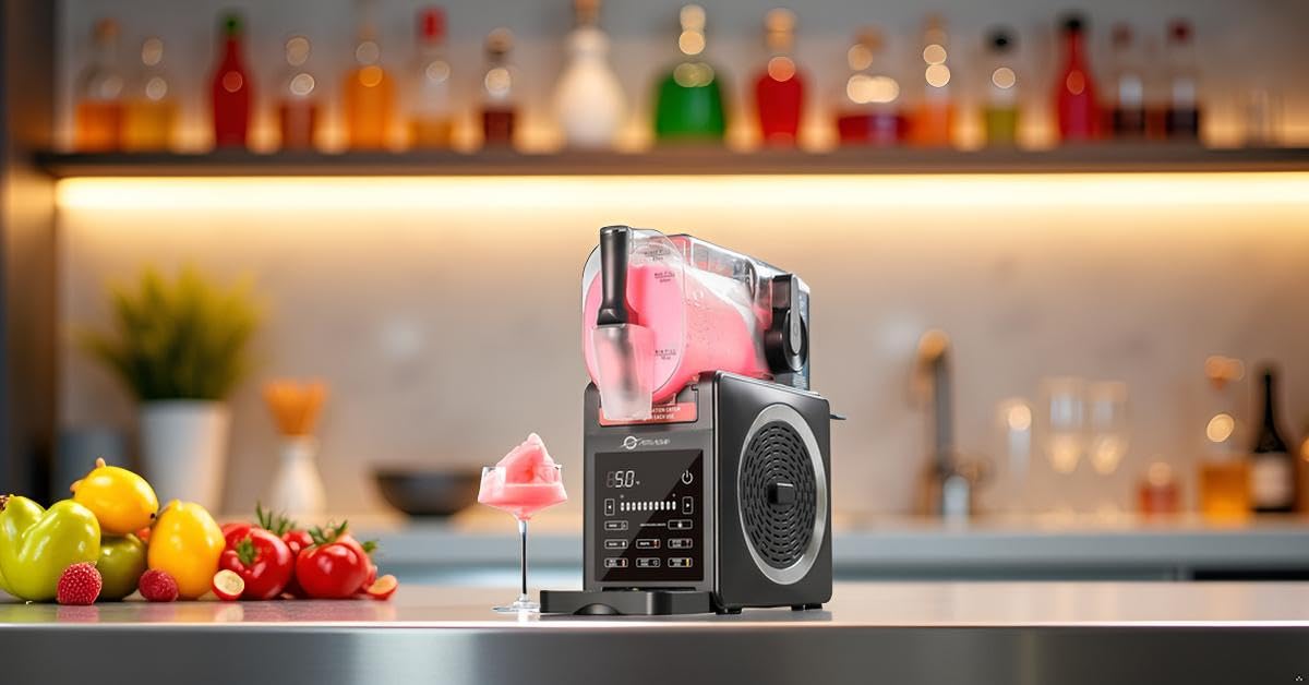 Frozen Drink & Slushie Maker for Home Parties – 85oz Capacity, 5 Modes, Auto Rinse, Night Mode, Smart Temp Control – Perfect for Margaritas & Smoothies