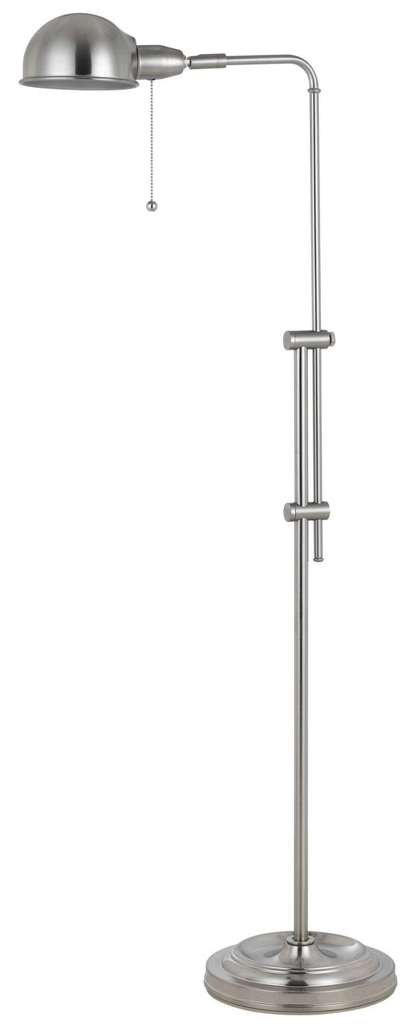 Cal Pharmacy Floor Lamp, 60W Brushed Steel, 21X10X58, Model Bo-2441Fl-Bs, Metal Design