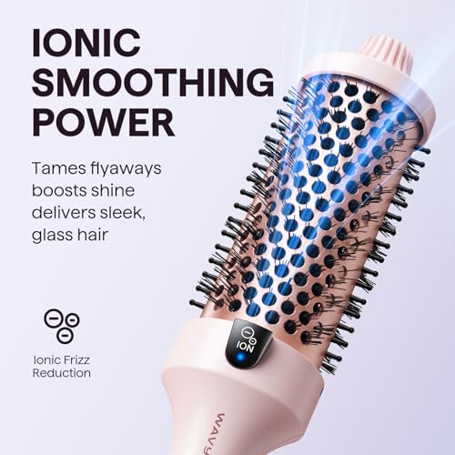 Wavytalk Thermal Brush Blowout Boost Grande, 1.77 Inch Heated Round Brush for Long Hair Blowout, Tourmaline Ceramic Negati...