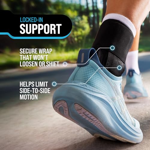 Z ATHLETICS Ankle Brace for Women & Men - Lace Up Adjustable Support with Side Stabilizers for Sprained Ankle, Achilles Te...