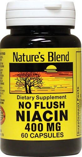 Nature's Blend Niacin No Flush 400 mg 60 Capsules