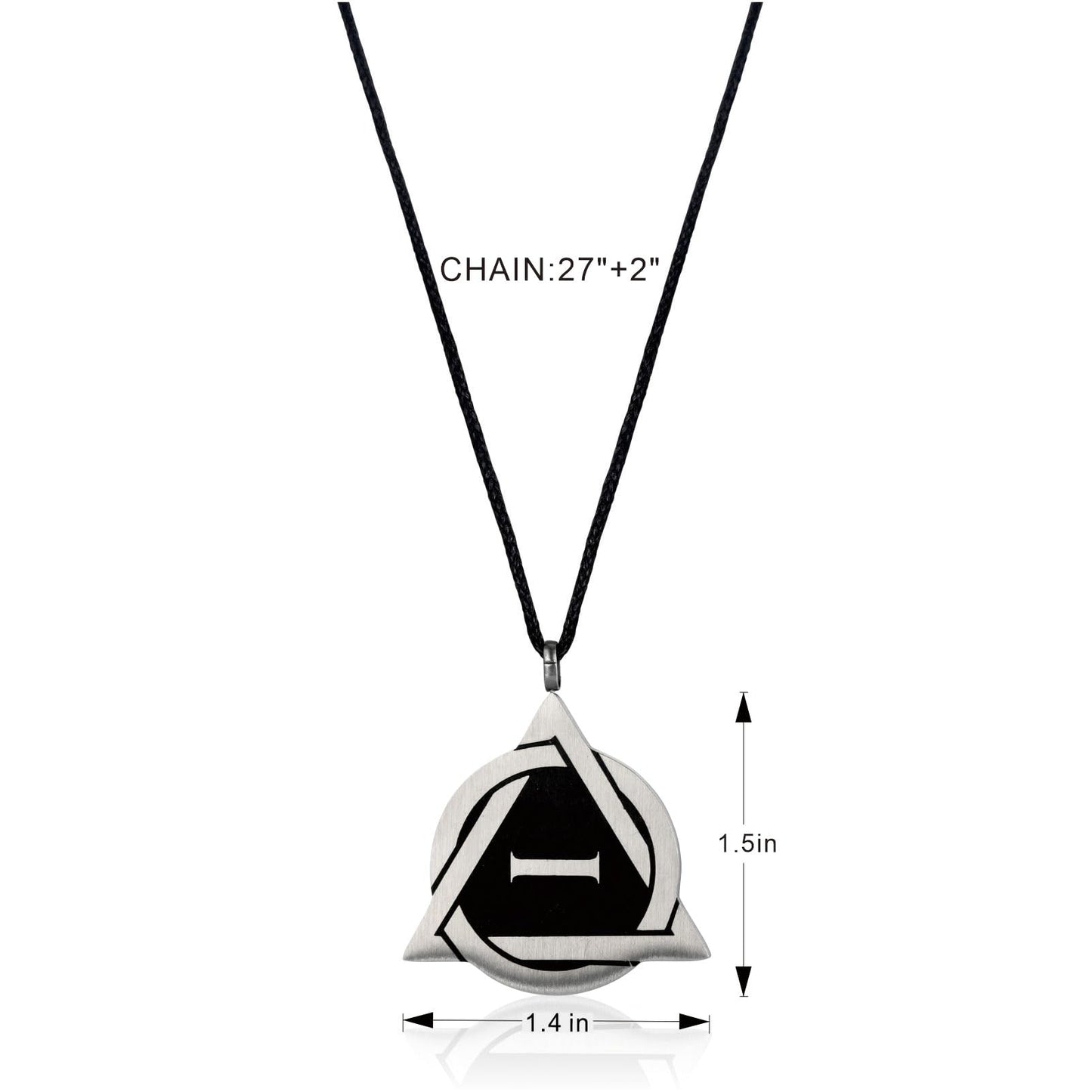 B BBPM Therian Necklace Stainless Steel Therian Pride Symbol Necklace
