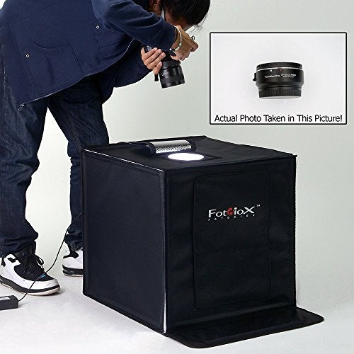 Fotodiox Pro LED 16x16" Studio-in-a-Box for Table Top Photography - Includes light tent; Integrated LED Lights; carrying c...